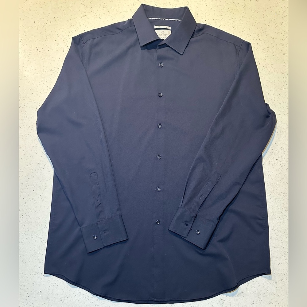 Men's Solid Performance Stretch Cooling Dress Shi… - image 1